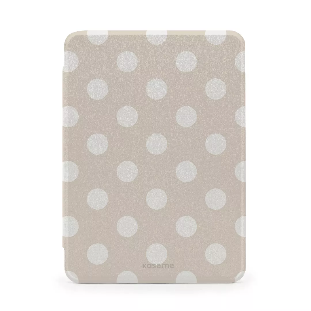 Couture Beige & White E-Reader Case