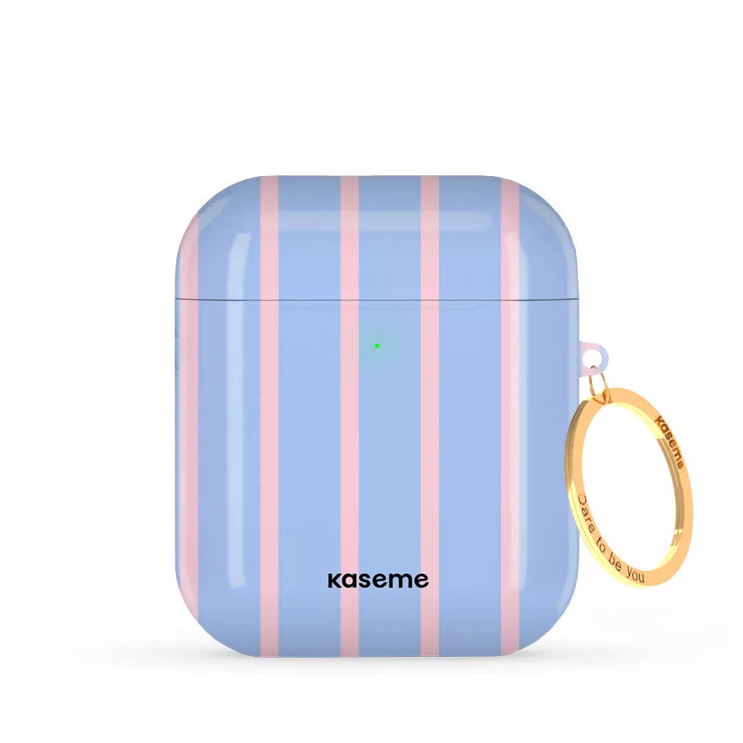 Dolce Striscia Blue AirPods Case - Image 17