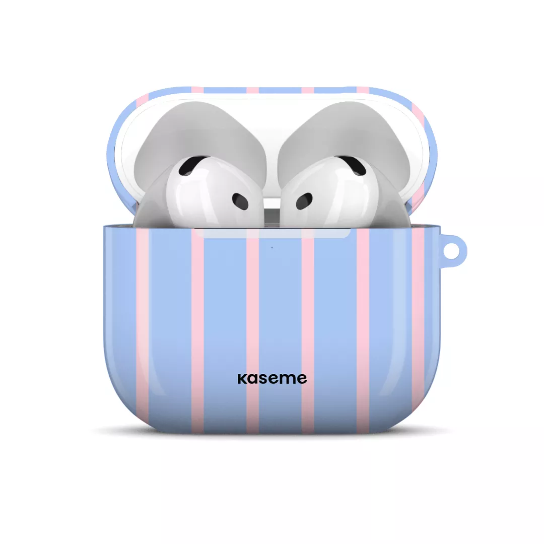 Dolce Striscia Blue AirPods Case - Image 2