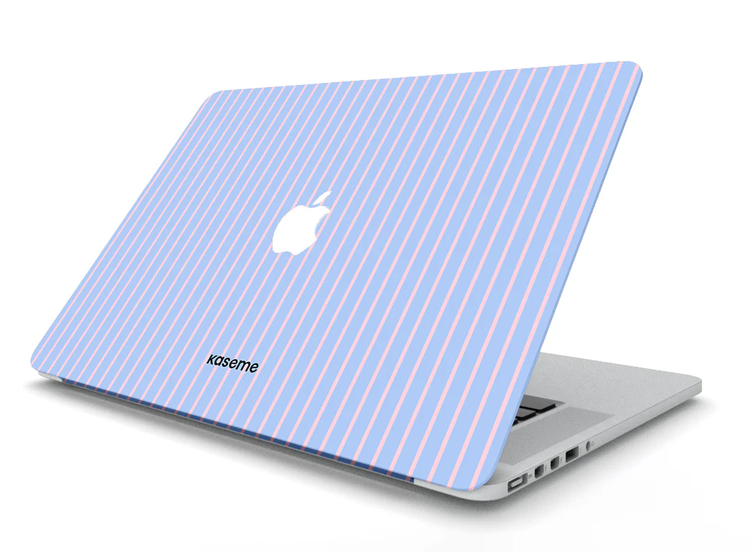Dolce Striscia Blue MacBook Skin